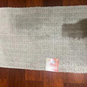 Beautiful Cotton Bath Rug by Drew Barrymore, Porcini Taupe, 20x34" Brand New $12